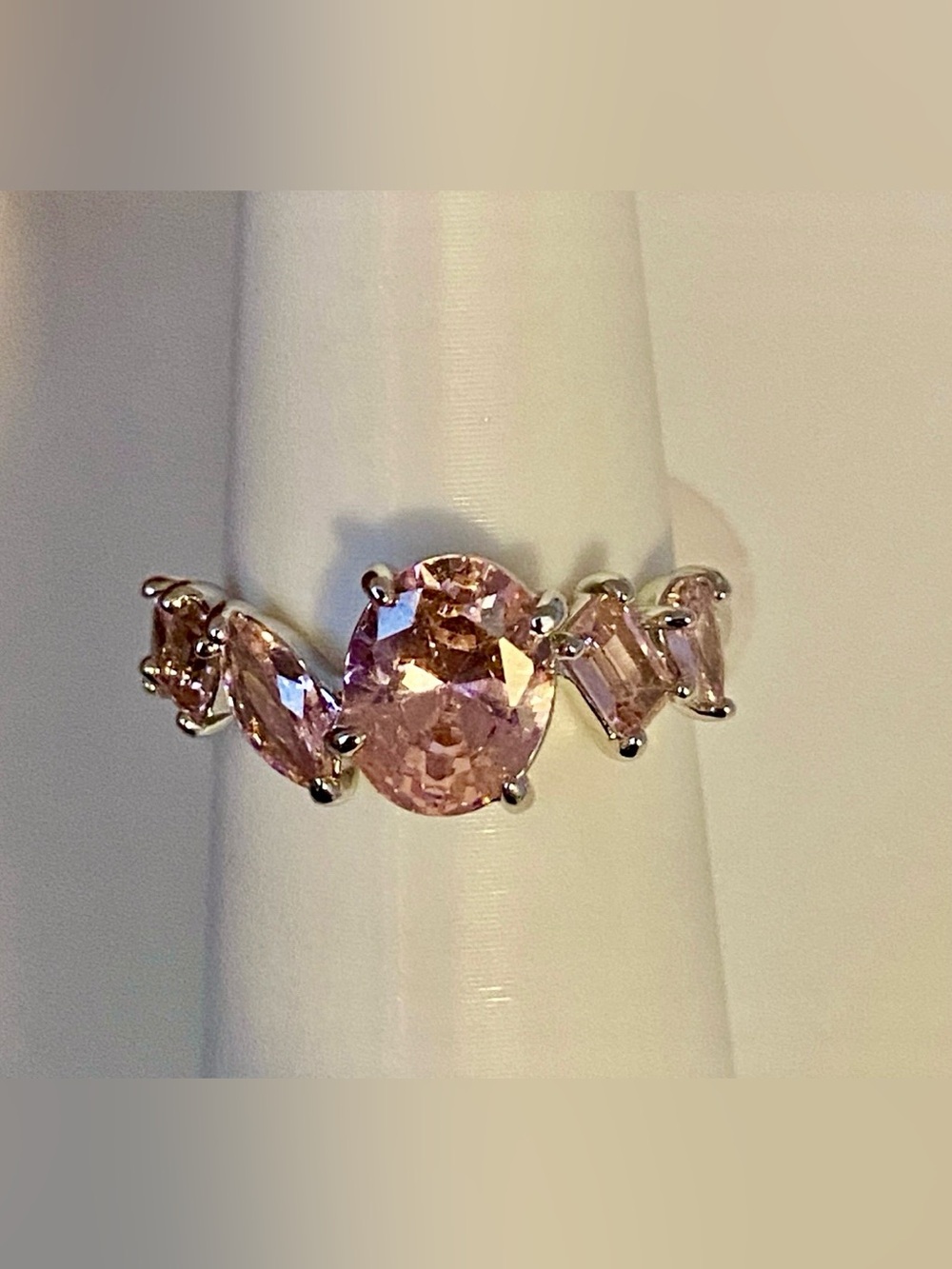 Bomb Party 2026 Rose Quartz CZ Ring